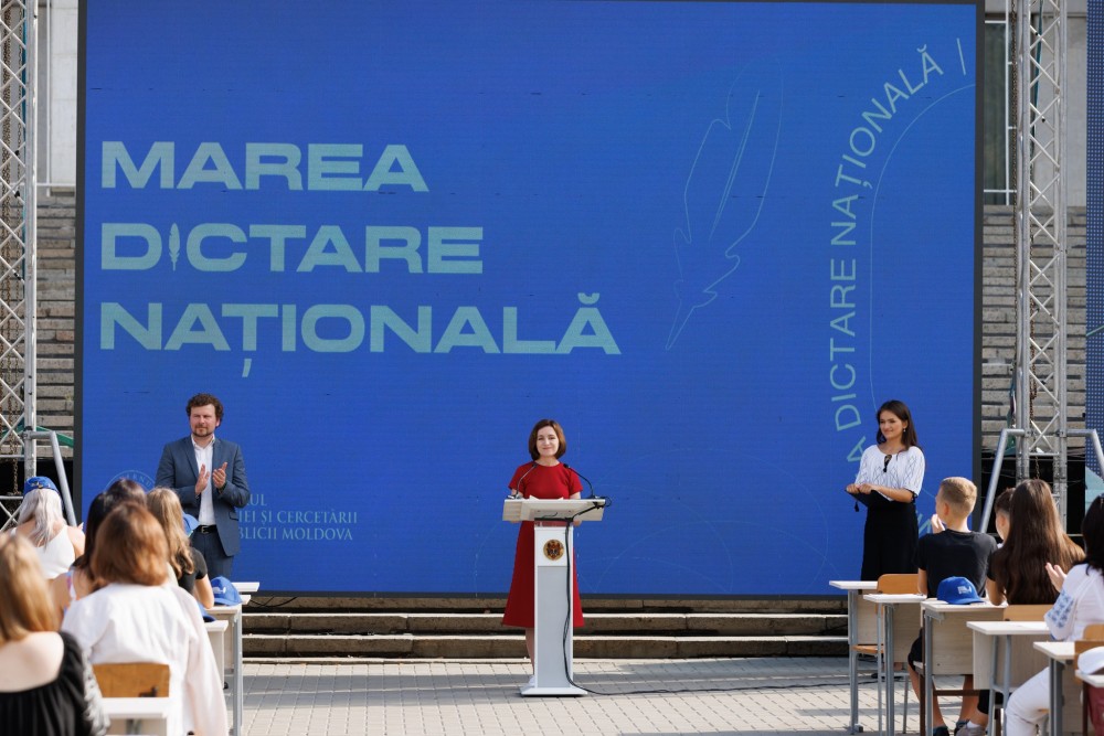 Maia Sandu, de Ziua Limbii Române: „În Uniunea Europeană, acolo unde vrem să ducem Republica Moldova, limba română are un loc respectat”